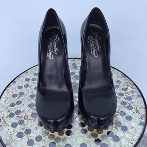 Alejandro Ingelmo Elegant Black Patent Leather Women's Stiletto Heels